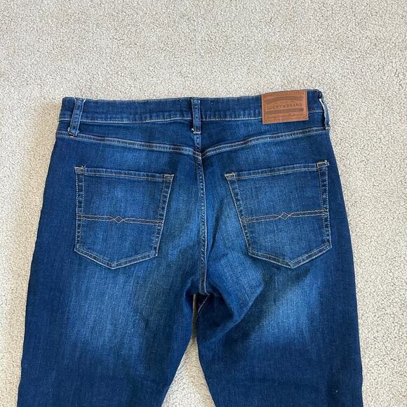Lucky Brand Mens 412 Athletic Slim Coolmax Jeans Seneca Blue Size 33 x 32 - Picture 6 of 9